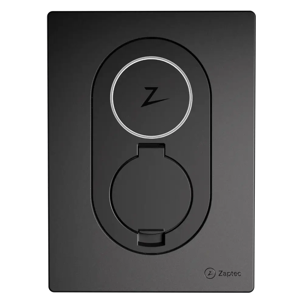 Zaptec Go i färgen Asphalt Black